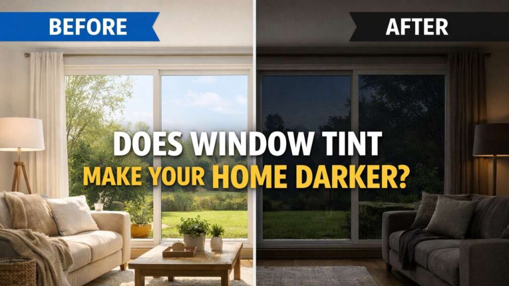 does window tint make your home too dark